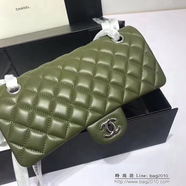 香奈兒CHANEL 升級版A1112進口小羊皮全新經典金銀鏈條肩背斜挎包 DSC1175